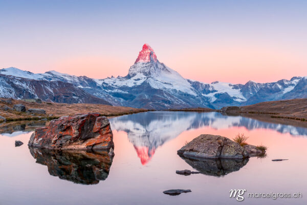 . Sonnenaufgang über dem Matterhorn, Zermatt. Marcel Gross Photography