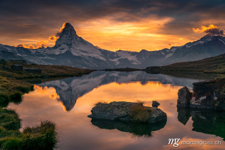 . Sunset over the Matterhorn, Zermatt, Switzerland. Marcel Gross Photography