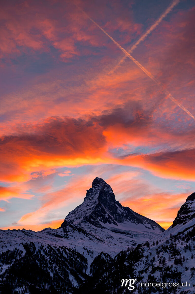 . Zermatt in Switzerland on a wonderful sunset. Marcel Gross Photography