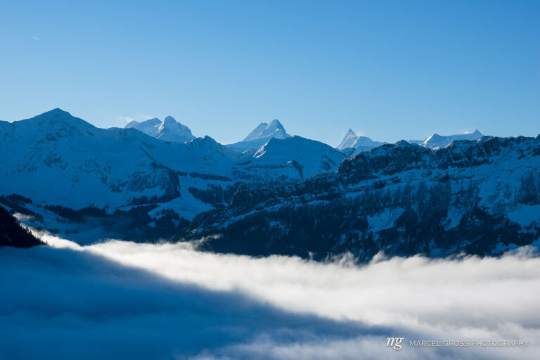Blick übers Nebelmeer bei Marbachegg. Taken by Marcel Gross Photography