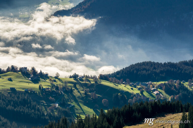 . deep lying clouds over Interlaken. Marcel Gross Photography