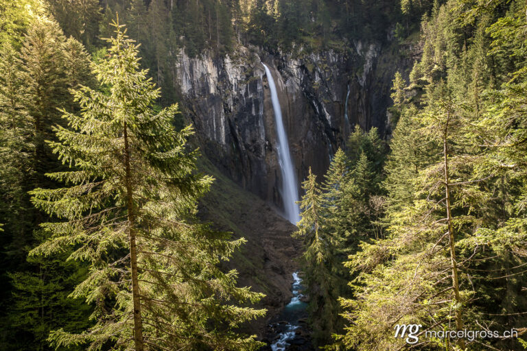 . Pochtenfall waterfall in Aeschi. Marcel Gross Photography