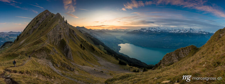 . sunrise on Brienzergrat with Lake Brienz. Marcel Gross Photography