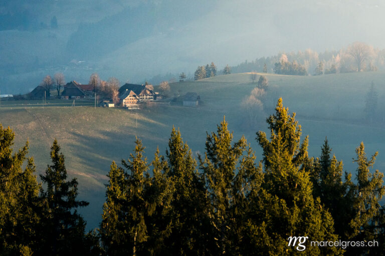 . lonely farm house in the hills of Emmental. Marcel Gross Photography