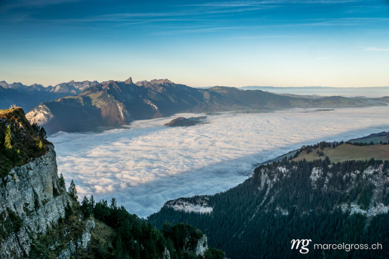 . Sea of fog over Thun. Marcel Gross Photography