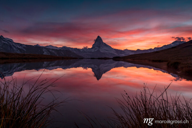 . Sunset over the Matterhorn, Zermatt, Switzerland. Marcel Gross Photography