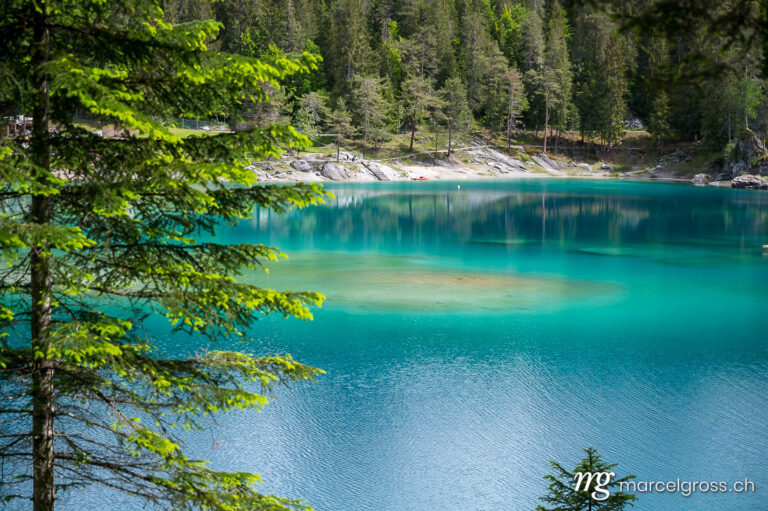 . turquoise Lake Cauma near Flims. Marcel Gross Photography