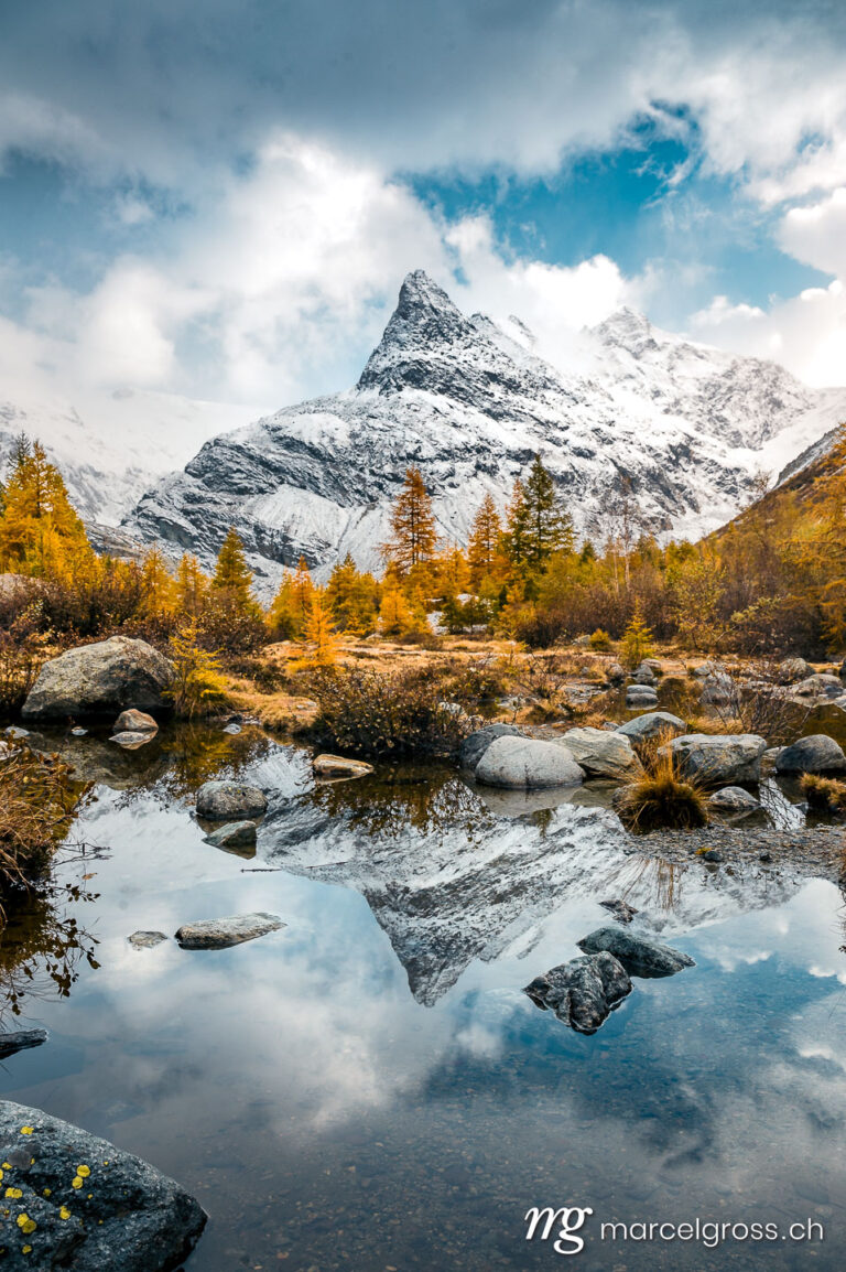 . idyllic mountain scenery in autumn in Valais. Marcel Gross Photography