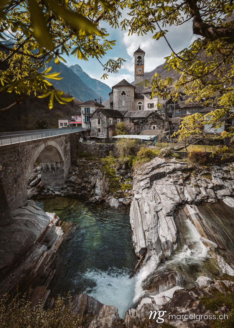 Ticino pictures. Lavertezzo church in Valle Verzasca. Marcel Gross Photography