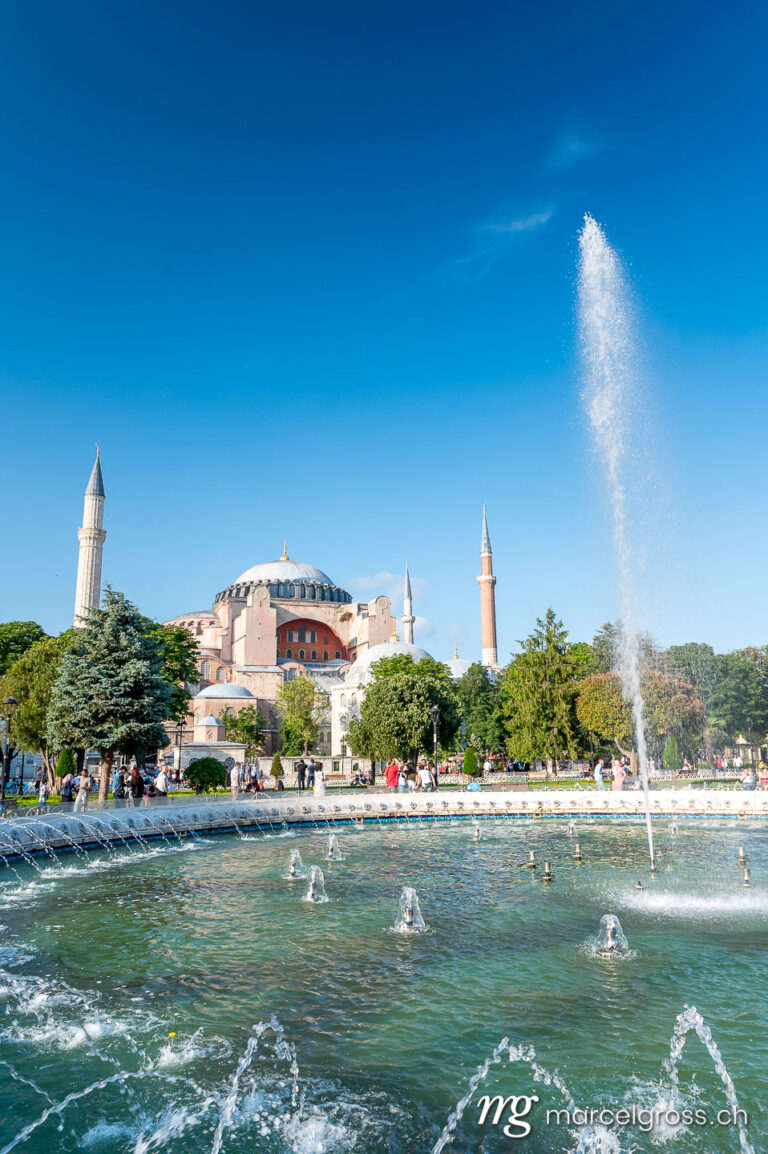 istanbul pictures. hagia sofia and spring fountain. Marcel Gross Photography