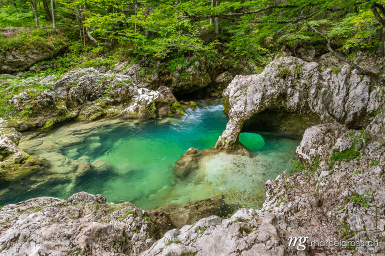 slovenia pictures. Natural Arch called Little Elephant in Mostnica Gorge. Marcel Gross Photography