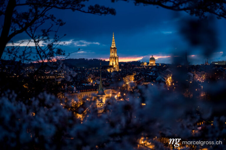 Bern pictures. old town of Bern at night. Marcel Gross Photography