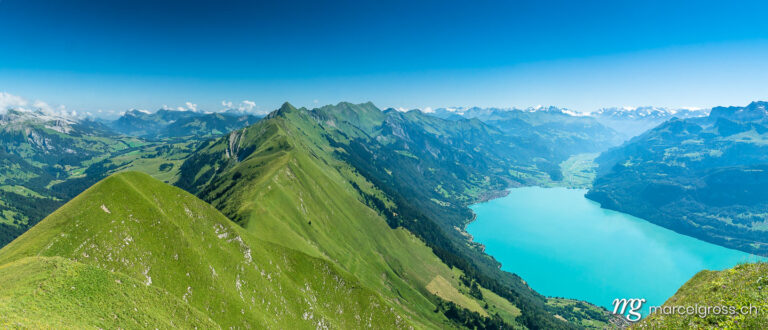 Sommerbild Schweiz. Brienzer Rothorn, Brienz and Lake Brienz. Marcel Gross Photography