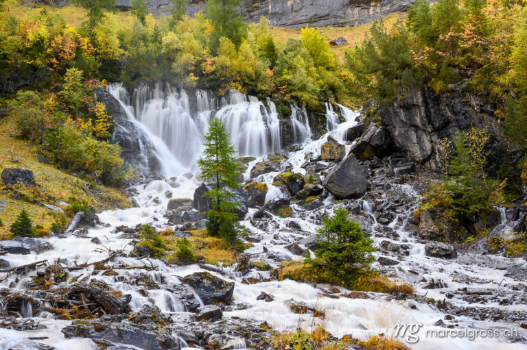 waterfall in autumn. . Marcel Gross Photography