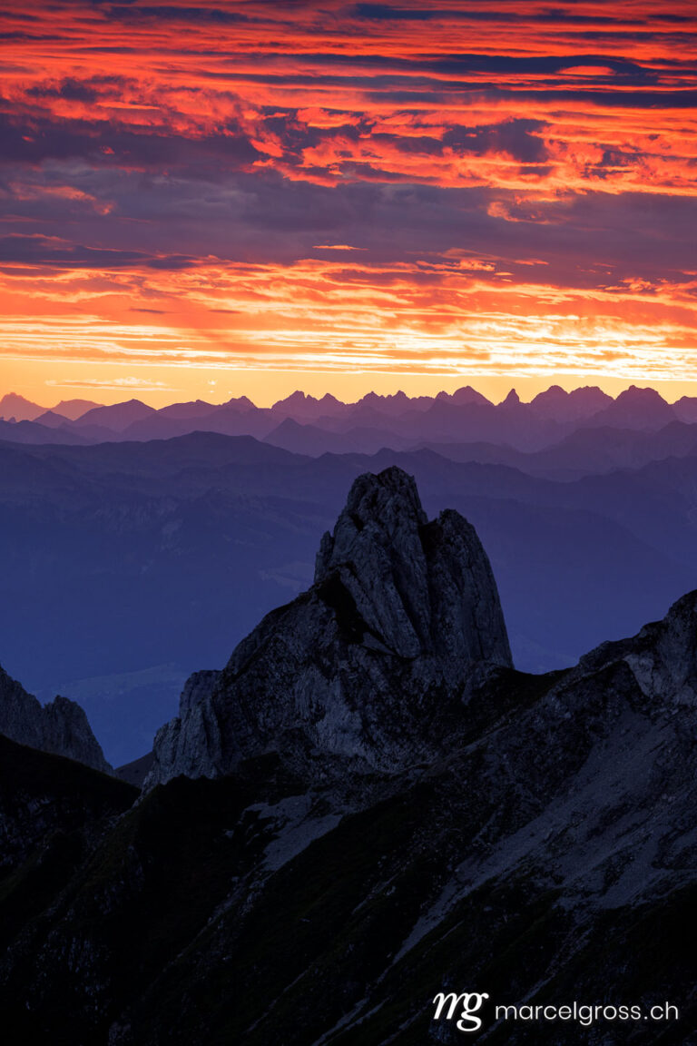 Ostschweiz Bilder. epic sunrise in Alpstein. Marcel Gross Photography